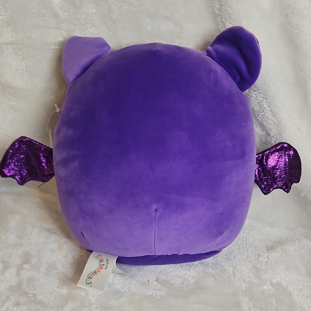 8" Squishmallows Blas Purple Bat Halloween Squad Plush Collectible - Picture 4 of 6